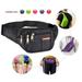 Njjex Fanny Packs for Women - Waist Packs - Casual Belt Bag for Travel Sports Running Crossbody Waist Bags Men -Black