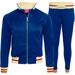 Victorious Women's G Track 2 Piece Tracksuit Set - Sweatshirt Jacket and Sweat Pants VL208 - Royal Blue - 2X-Large