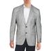 Lauren Ralph Lauren Mens Plaid Office Two-Button Blazer