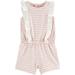 Carters Baby Girls Stripe Print Ruffle Romper