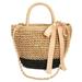 Women Straw Basket Woven Tote Handbag Summer Beach Crossbody Shoulder Bag Tote