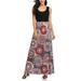 Womens Floral Striped Cami Dress Long Boho Patchwork Tank Dress Lady Beach Summer Sundress Maxi Dress