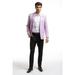 Elie Balleh Purple Solid Melange Men's Blazers Sports Coat Jacket