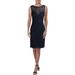 Tadashi Shoji Womens Mesh Sleeveless Cocktail Dress