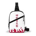 LMHChrizzson Naruto Anime Uzumaki Naruto Women Lightweight Sling Bag Fashion Durable Sling Backpack Chest Bag Daypack Foldable Chest Pack Sling Bag for Hiking Camping