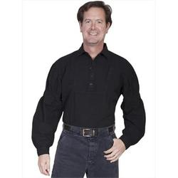 Scully RW229-BLK-XL Rangewear 100 Percent Cotton Mens Powder River Shirt - Black, XL