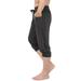 HDE Mens Workout Jogger Casual Waistband Sport Training Cuffed Yoga Capri Pant (Charcoal, XX-Large)