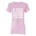 My Daughter Has The Most Awesome Mother Mother's Day Womens Graphic T-Shirt, Light Pink, 3XL