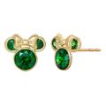 Disney Minnie Mouse Birthstone 10KT Gold Stud Earrings (See More Colors)