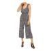 MICHAEL Michael Kors Womens Crop Animal Print Jumpsuit