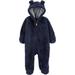 Carter's Baby Boys' Sherpa Pram Jumpsuit, Blue, Newborn