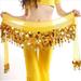 EleaEleanor Women Sexy Chiffon Belly Dance Hip Scarf 58 Coins Sequin Waistband Belt Skirt Hip Wrap