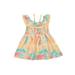 Owl's-Yard Toddler Girls Dresses Tie Dye Off Shoulder Elastic Waist Halter Ruffle Shorts Skirt Summer Clothes CQh