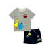Sesame Street Baby Boy T-shirt & Shorts, 2pc Outfit Set