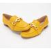 Louise et Cie BRONE Slip-on Loafers Flat Loafer MARIGOLD Yellow Chain Moccasin (8, MARIGOLD)