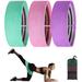 TekDeals Set of 3 Resistance Hip Bands for Legs and Butt, Exercise Fitness Loop Band with Anti-Slip Strips for Strength Training, Home Workout, Gym Gear, Stretching, Yoga Fits for Both Women and Men