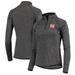 Nebraska Huskers Colosseum Women's Core Bailey Raglan Quarter-Zip Jacket - Heathered Black