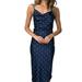 Wallarenea Womens Satin Silk Midi Maxi Dress Cocktail Evening Party Dresses Beach Sundress