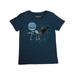Star Wars Infant & Toddler Boys Blue Darth Vader Sled T-shirt Christmas Tee
