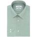 Calvin Klein Menâ€™s Steel Classic/Regular Non-Iron Stretch Performance Dress Shirts â€“ Dark Green, 18.5X34-35