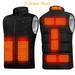 9 Areas Heated Vest Jacket USB Winter Electric Heated Sleeveless Jacket Outdoor Vest