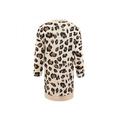 Deals on Gift for Holiday!Women Autumn Winter Casual Sexy Leopard Print Slim Pocket Jacket Long Sleeve Loose Cardigan Warm Long Coat