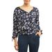 Sofia Jeans 3/4 Length Sleeve Woven Peasant Blouse Women's (Floral Print)