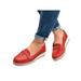 US Ladies Girls Casual PU Slip on Loafers Flats Low heel platform Daily Lolita Shoes