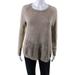 Pre-ownedPolo Ralph Lauren Womens Crew Neck Open Knit Sweater Beige Size Medium