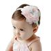 Cute Baby Bow Beadscarf, Baby Mesh Lace Flower Headband Headdress, Fashion Girls Party Birthday Dress Wear Accessories Baby Big Bow Beanie Bohemia Donuts Cap Girls Headwearï¼ŒPink