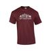 Funny T-Shirt Caveman Something Somewhere Went Terribly Wrong-maroon-5xl