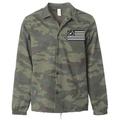 Water Resistant Windbreaker Coaches Jacket Camo