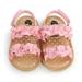 Infant Baby Girl Shoes Summer Baby Sandals Toddler Kids Solid Color Shoes(0-18M)