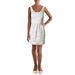 Aqua Womens Metallic Jacquard Cocktail Dress