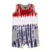 Baby Boy Burt's Bees Baby Organic Tri Dip Dye Sleeveless Americana Romper, One Piece Outfit (Baby Boys)