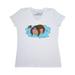 Inktastic Relaxing Sloth On A Donut Float Adult Women's V-Neck T-Shirt Female