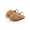 Baby Girl Shoes Plush Soft Slip On Flat Sandal Slipper Casual Infant walker