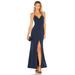 Lovers + Friends Helena Gown Navy 2 NEW LOVF-WD696