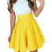 UKAP Womens Vintage Velvet Stretchy Mini Flared Skater Skirt Flared Swing Short Dress