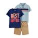 Child of Mine by Carter's Baby Boy & Toddler Boy T-Shirt, Polo Shirt & Shorts Outfit Set, 3-Piece (12M-5T)