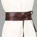Tomshoo Women Wide Waist Belt PU Leather Adjustable Wraparound Self-tie Bowknot Casual Chic Cinch Waistband