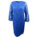 Alfani Women's Plus Size Lace Bell-Sleeve Sheath Dress