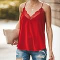 Medcursor Women Tops Women Silk Satin Camisole Plain Strappy Vest Top Sleeveless Blouse Casual Tank