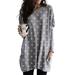 Casual Baggy Long Sleeve Blouse Tops for Women Polka Dot T Shirt Pullover Basic Tees Tunic Tops with Pockets