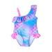 CVLIFE 2-7Year Baby Kids Girls Bikini Set Swimwear Mermaid Scale Printed Swimming Costumes Children Ruffle Bathing Suit Swimsuit Tankini Sets Beachwear