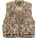 Mossy Oak Camo Mens Deluxe Front Loader Hunting Shooting Vest -Turkey- Bird, Shadow Grass Blades, 4X