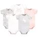 Hudson Baby Baby Girl Cotton Bodysuits, 5-Pack