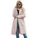 Women's Coat, Winter Warm Long Sleeve Lapel Midi Coat Jacket for Travelling Party Shopping Vacation