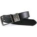 Ecko Unltd. Reversible Faux Leather Belt with a Debossed Logo on Loop