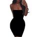 Womens Dresses Sundresses Cami Mini Dress Bodycon Plain Clubwear Casual Party Slim